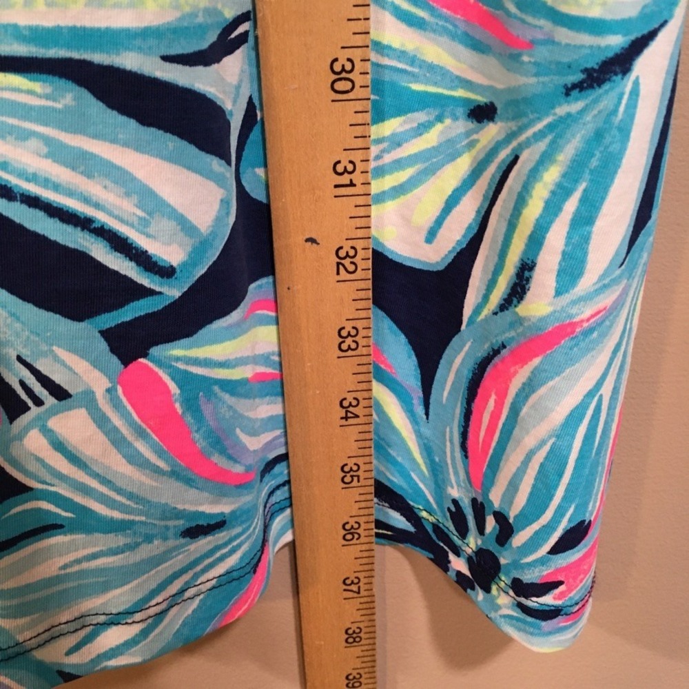 Lilly Pulitzer Pima Cotton 3/4 Sleeve High Tide Dancing Lady Amina Dress Large - Picture 6 of 12